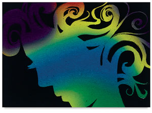Sample Artwork, Multicolor Scratchboard