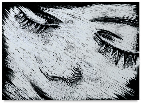 Sample Artwork, Black Scratchboard