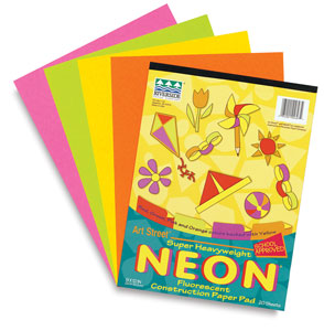 Neon Fluorescent Construction Paper
