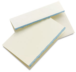 Announcement, Box of 10 (White Blue)