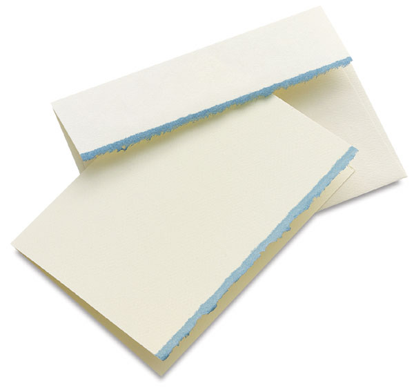 Announcement, Box of 10 (White Blue)