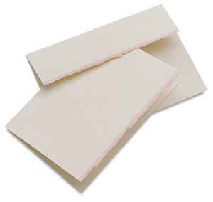 Announcement, Box of 10 (White/Blush)