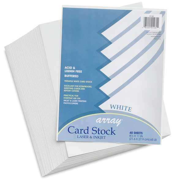 Array Card Stock, Pkg of 40 Sheets