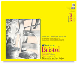 Smooth Bristol Pad, 20 sheets 19" × 24"