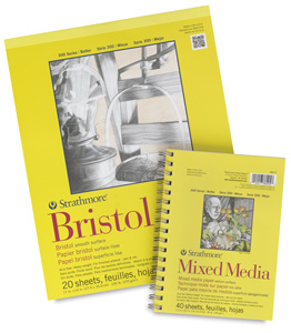 bristol pad sheets mixed strathmore series pads dickblick paper smooth