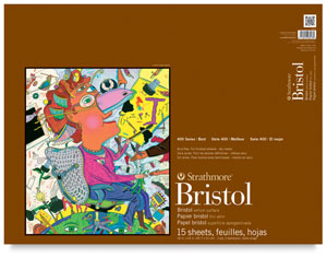 Vellum Bristol Pad, 15 Sheets 18" × 24"