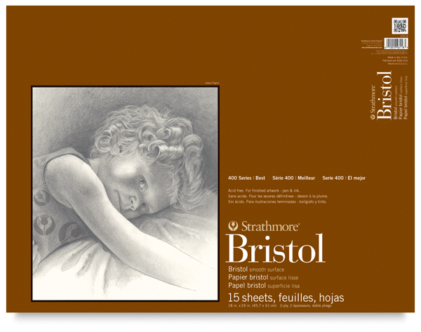Smooth Bristol Pad, 15 Sheets