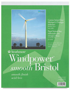 Smooth Bristol Pad, 15 Sheets