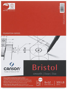 Bristol Pad, Smooth Finish, 15 Sheets