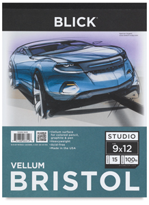 Vellum Bristol Pad, 15 Sheets