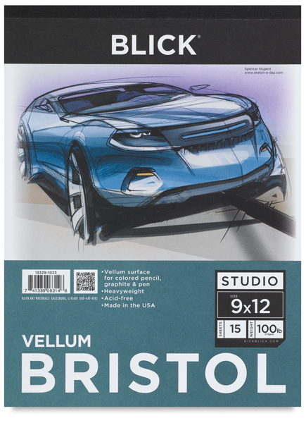 Vellum Bristol Pad, 15 Sheets