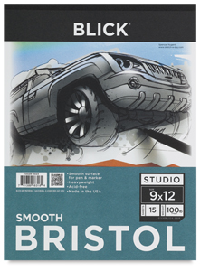 Smooth Bristol Pad, 15 Sheets