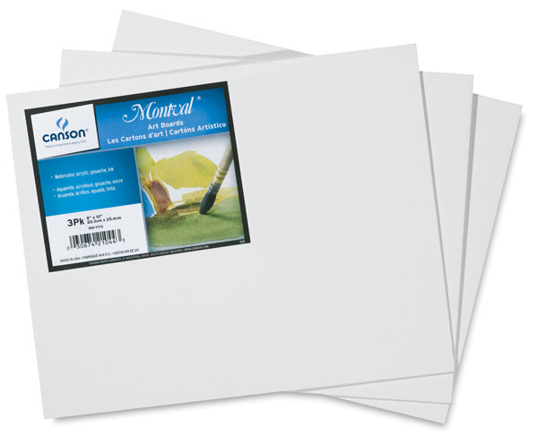 Montval Watercolor Art Board, Pkg of 3