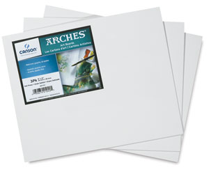 Arches Art Board, Hot Press, Pkg of 3