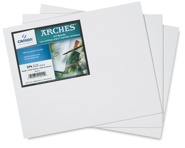 Arches Art Board, Rough, Pkg of 3