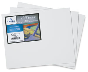 Mi-Teintes Board, White, Pkg of 3