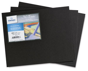 Mi-Teintes Board, Black, Pkg of 3