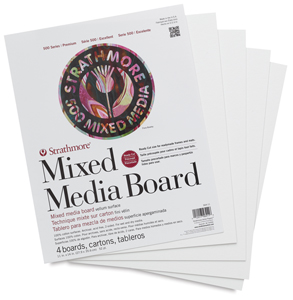 500 Series Mixed Media Boards, Pkg of 4, 11" &times; 14"