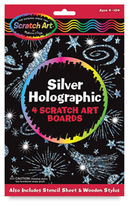 Scratch & Sparkle Glitter Board Stencil Kit