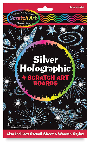 Scratch & Sparkle Glitter Board Stencil Kit