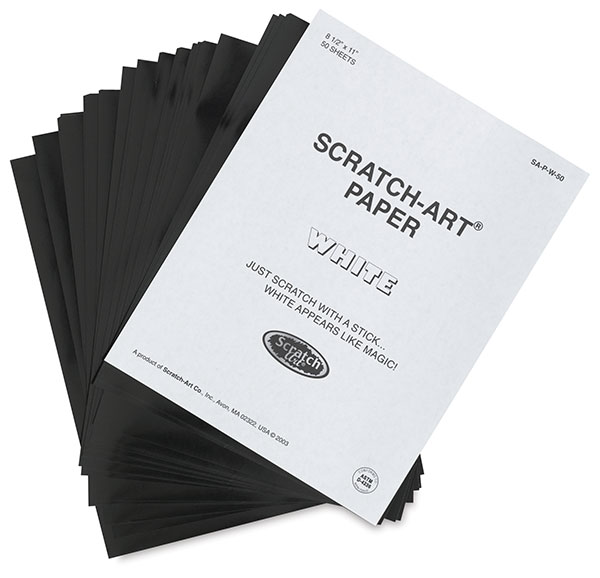 Scratch Art Paper, Pkg of 60 Sheets, Solid Colors