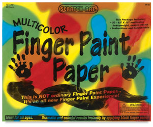 Multicolor Finger Paint Paper