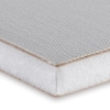 Triple-Primed Cotton Canvas on Gatorboard, 1/2" Thick, Corner Detail Triple-Primed Cotton Canvas on Gatorboard, 1/2" Thick, Corner Detail