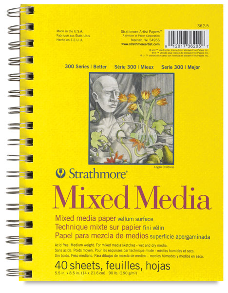 Mixed Media Pad, 5&frac12;" &times; 8&frac12;"