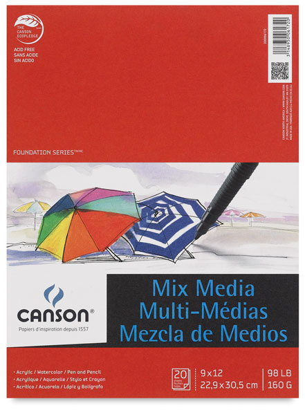 Mixed Media Pad, 20 Sheets
