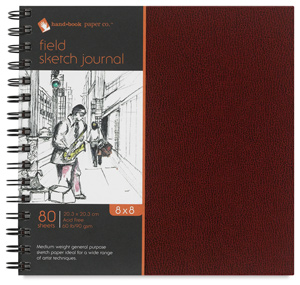Field Sketch Journal, 80 Sheets,  8" &times; 8" 
