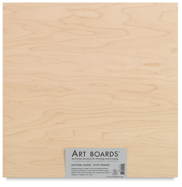 Maple Cradled Panel, 15&frac34;" × 15&frac34;"