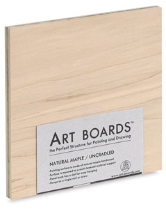 Maple Uncradled Panel, 7¾" × 7¾" Maple Uncradled Panel, 7¾" × 7¾"