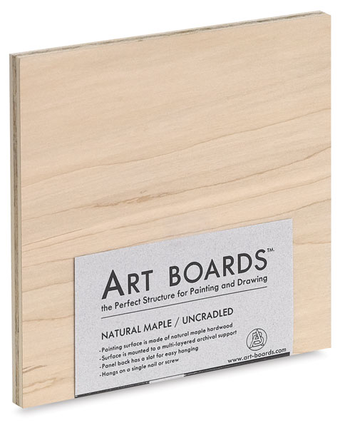 Maple Uncradled Panel, 7&frac34;" × 7&frac34;"