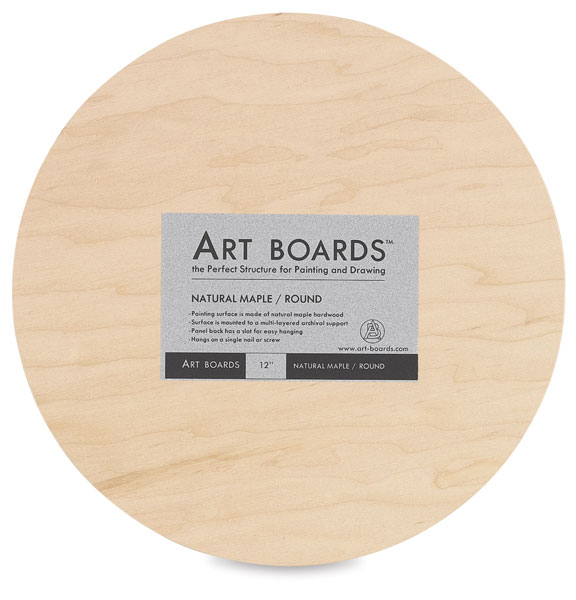 Maple Round Art Panel, 12"