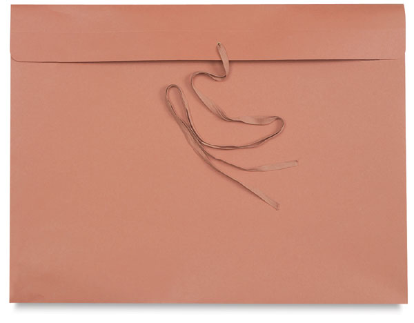 Red Wallet Tie Closure Portfolio