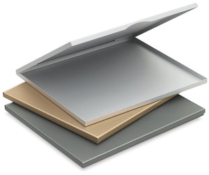 Slim Aluminum Clamshell Binders