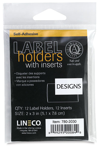 Lineco Label Holders, Pack of 12