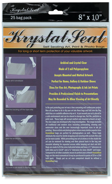 Pkg of 25, 8" &times; 10"