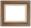 Antique Burlwood and Gold Frame