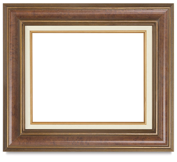 Antique Burlwood and Gold Frame