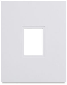Artist Trading Card Double Mat, Polar White/Polar White