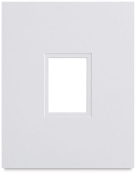 Artist Trading Card Double Mat, Polar White/Polar White