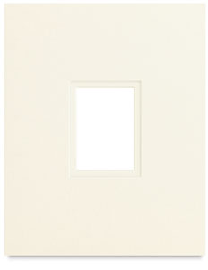 Artist Trading Card Double Mat, Ivory/Ivory