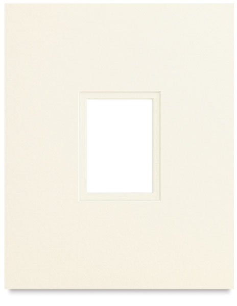 Artist Trading Card Double Mat, Ivory/Ivory