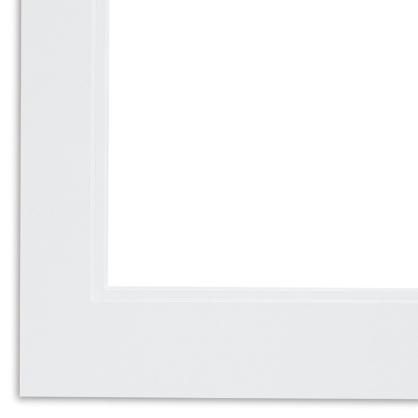 Pre-Cut Double Mat, Vivid White w/Vivid White