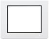 Pre-Cut Double Mat, Vivid White w/Deep Black