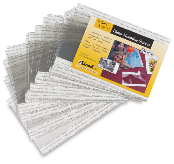 Lineco Archival Photo Mounting Sleeves BLICK art materials