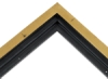 Gold Leaf/Black Floater Frame, for 3/4" or 7/8" Deep Canvas