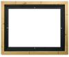 Floater Frame, Gold Leaf w/Black, 7/8" Depth