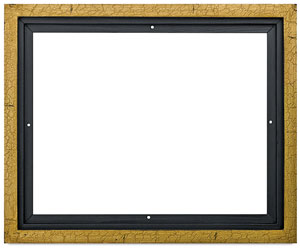 Floater Frame, Gold Crackle, 7/8" Depth